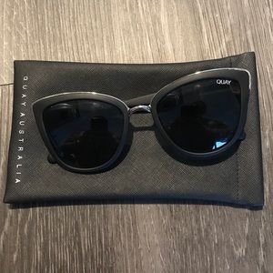 Quay Black Cat Eye Sunglasses